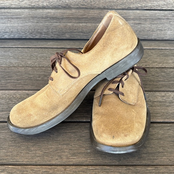Camper Light Brown Suede Oxfords 39 - Picture 2 of 8